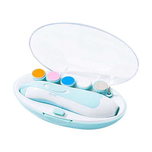 6 in 1Baby Nail Trimmer Electric Electric Baby Nail Trimmer Baby Nail File Infant Nail Clippers with 1 Infant Nail Trimmer 8 Trimmer Head for Newborn Infant Toddler or Adult