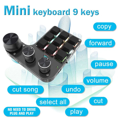 Bluetooth 2.4G Wireless Copy Shortcut Keys Gaming Keyboard