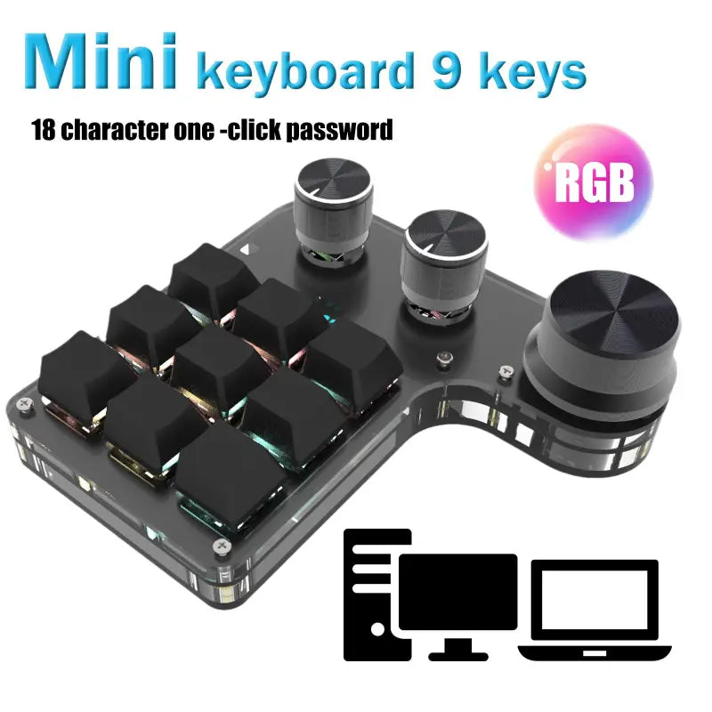 Bluetooth 2.4G Wireless Copy Shortcut Keys Gaming Keyboard